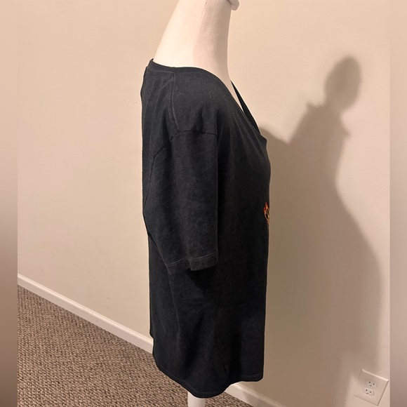 Harley Davidson Black Orange and Red Harley Skull Logo Tee Shirt Size XXL - Picture 4 of 5